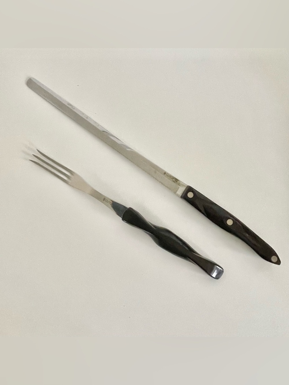 Cutco Knife Carving Set Cutlery 1724 1726 Serrated Barely Used Great Condition